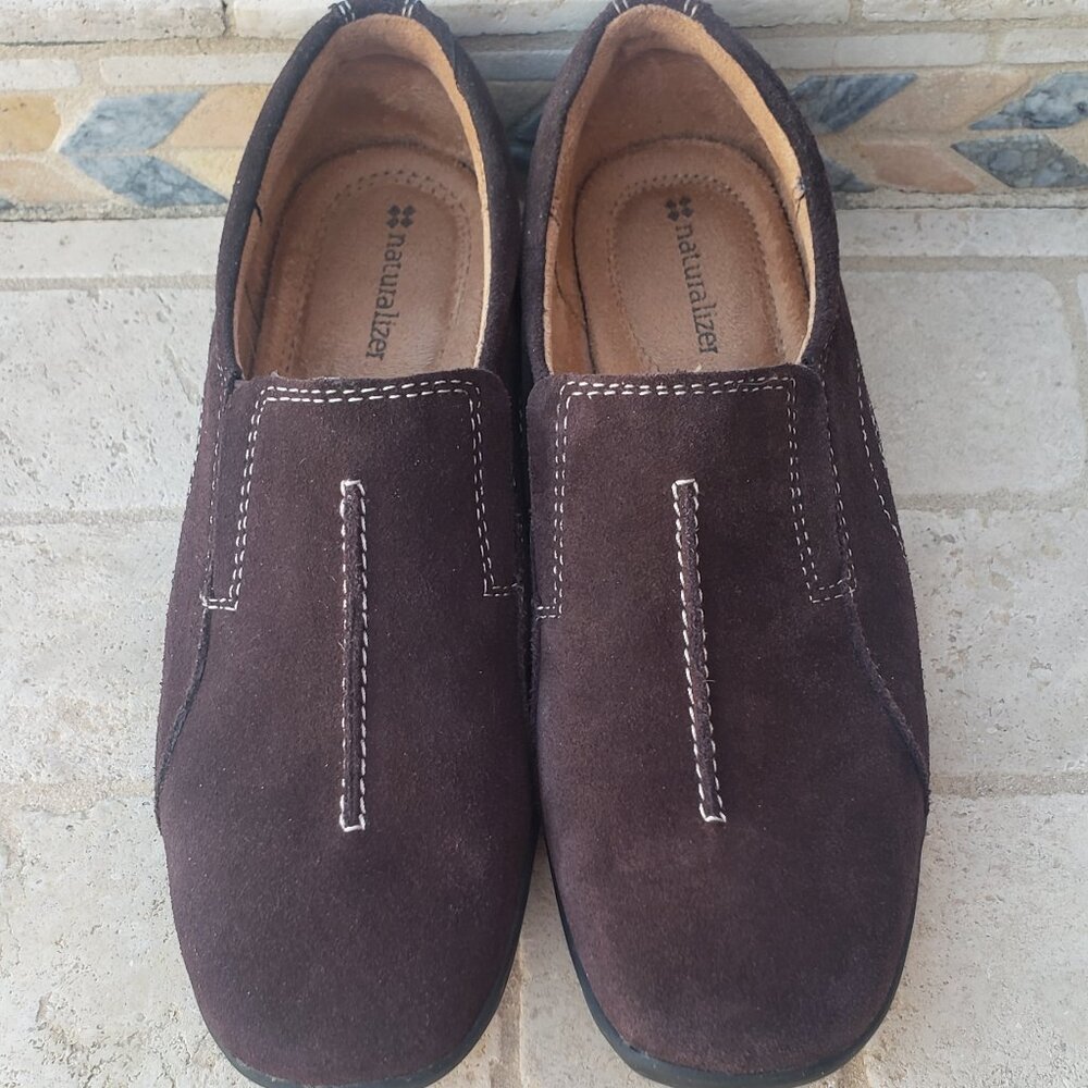 Brown Naturalizer Suede Casual Shoes Flats - Size 7 - Picture 8 of 8